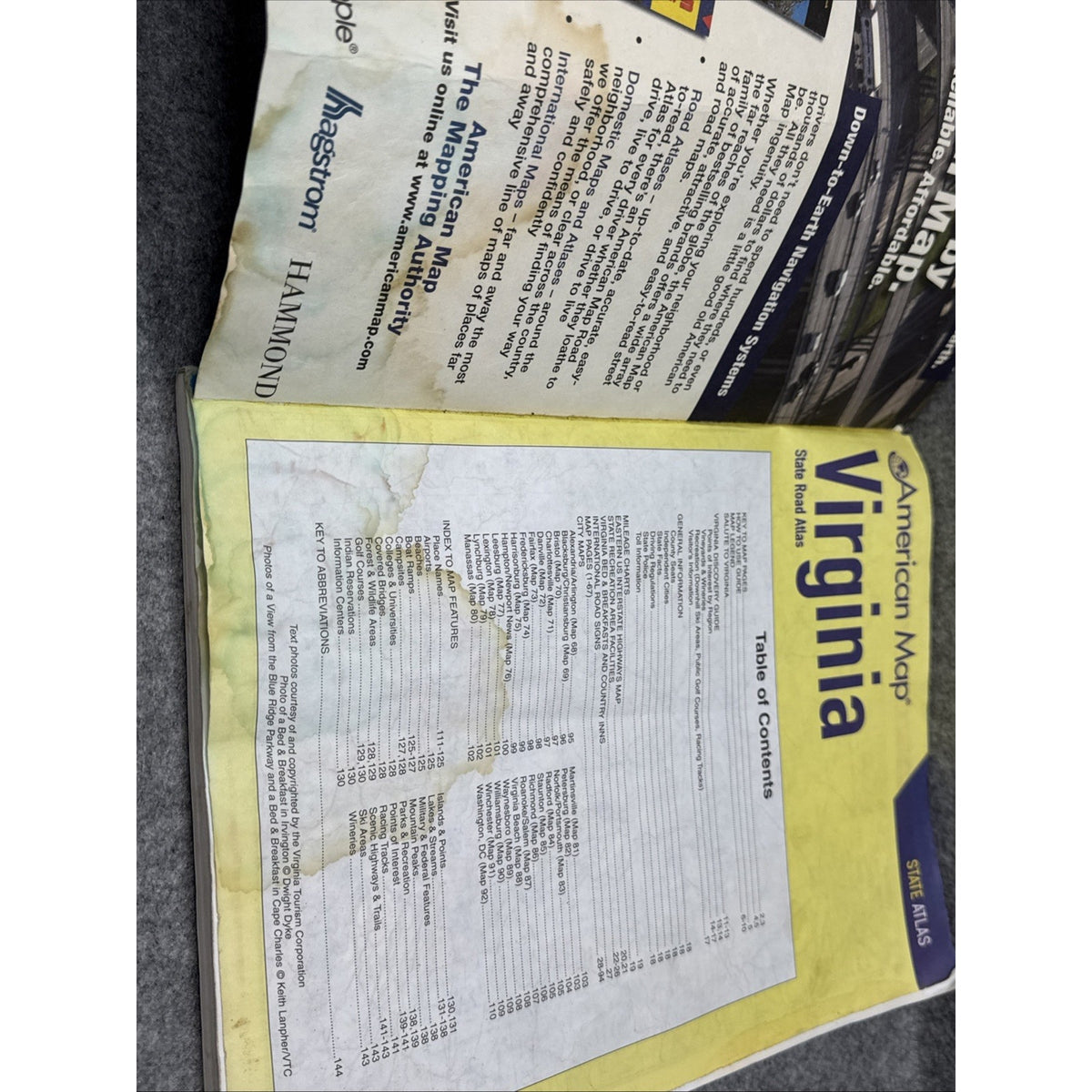 Virginia State Road Atlas by American Map (2008, Book, Other)