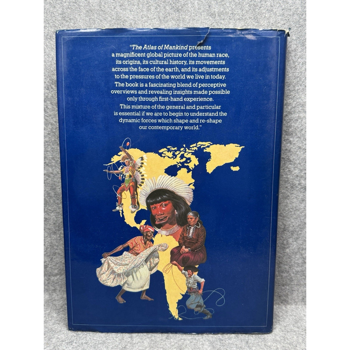The Atlas of Mankind 1982 Illustrated World Cultures Anthropology Hardcover