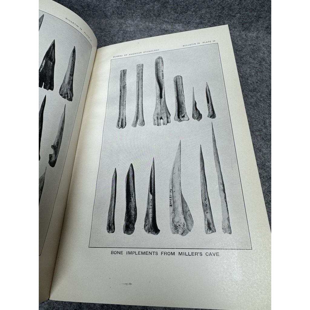 1922 Fowke Archeological Investigations Native American Cave Arrowheads