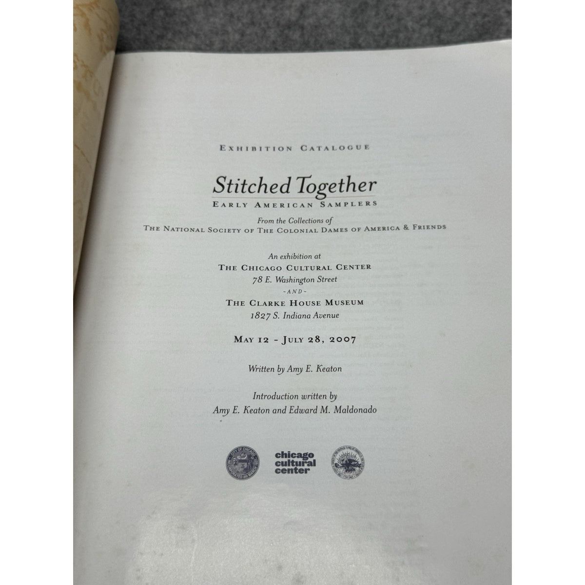 Stitched Together Early American Samplers 2007 Embroidery Exhibition Catalog