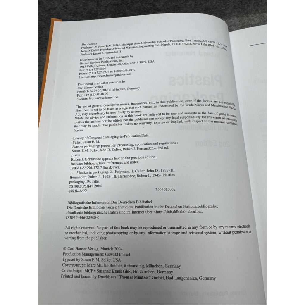 Plastics Packaging 2E : Properties, Processing, Applications, and Regulations by