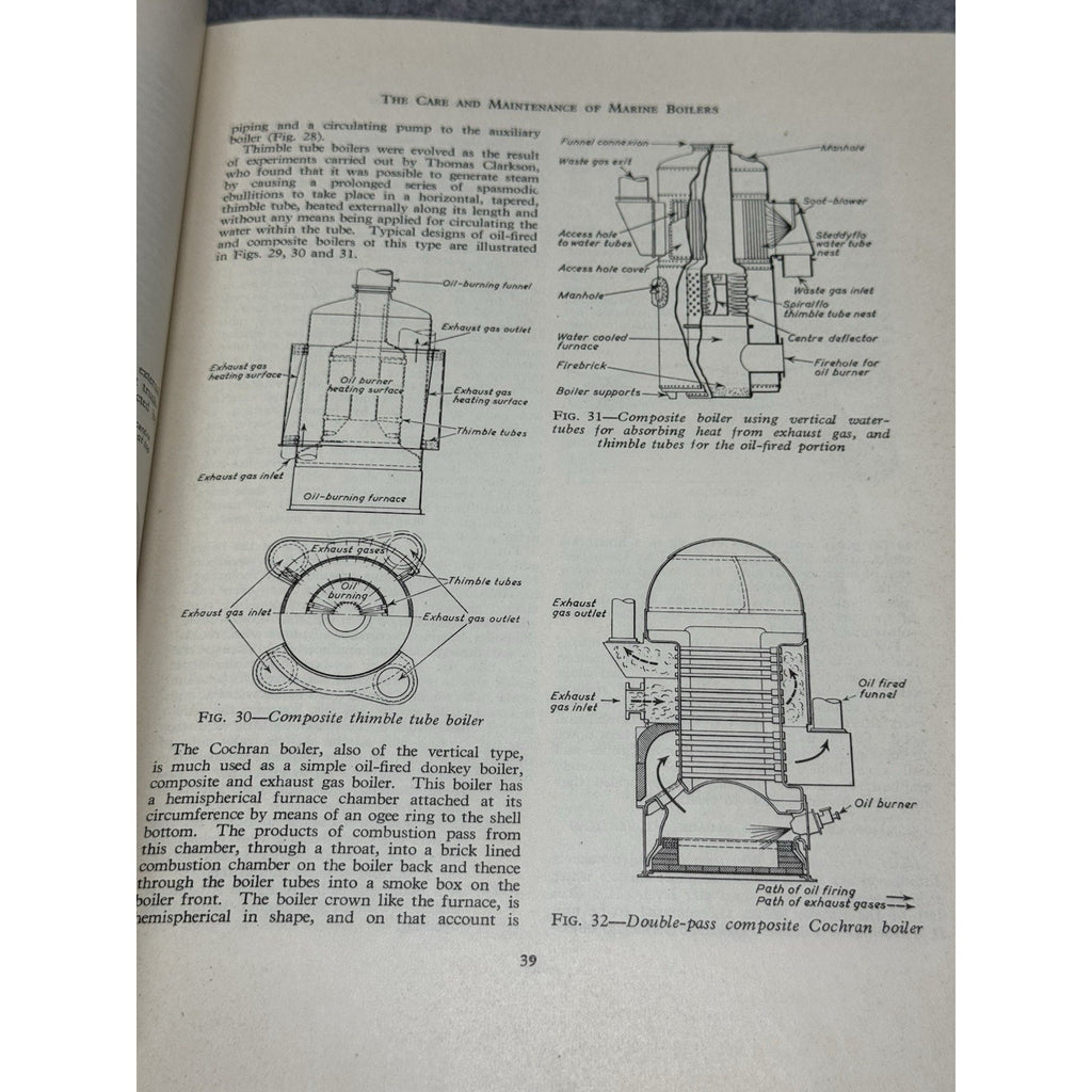 Running and Maintenance of Marine Machinery 1955 4th Edition Ship Engines