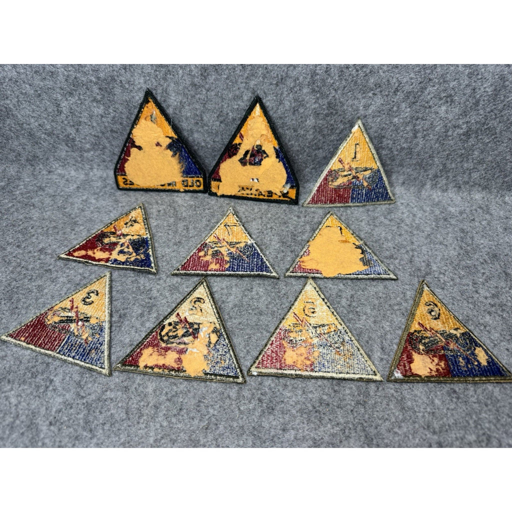 Vintage US Army Armored Division Patch Lot of 10 Old Ironsides Spearhead