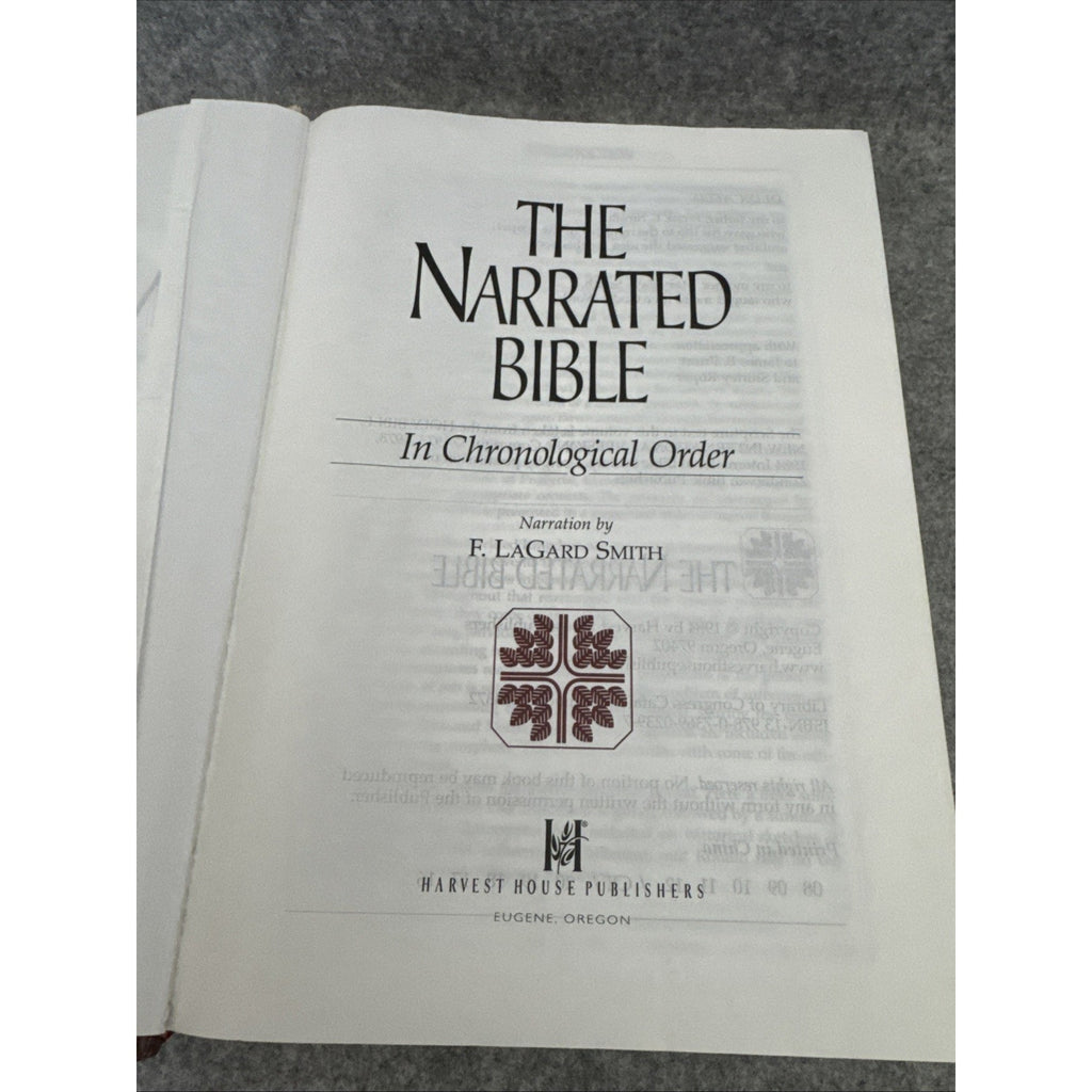 Narrated Bible by F. LaGard Smith (1999, Hardcover)