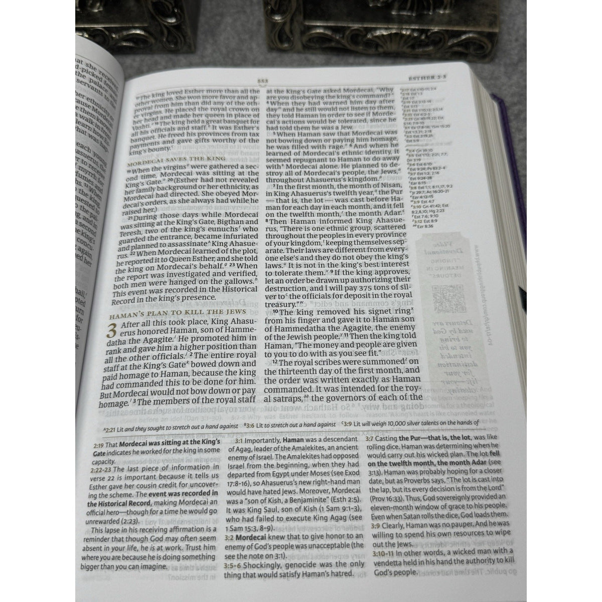 CSB Tony Evans Study Bible Purple LeatherTouch Holman Black Letter