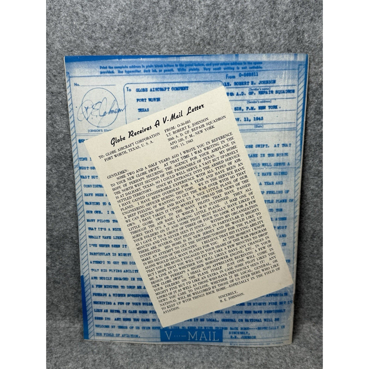 1943 Globe Beam December WWII Aircraft Magazine AT-10 Christmas Fort Worth