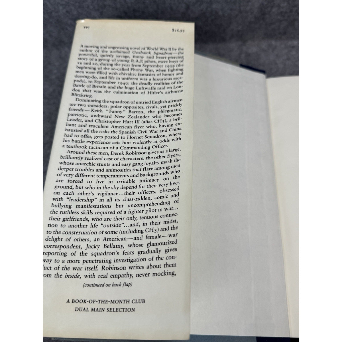 Piece of Cake Derek Robinson 1984 First American Edition WWII RAF Novel DJ