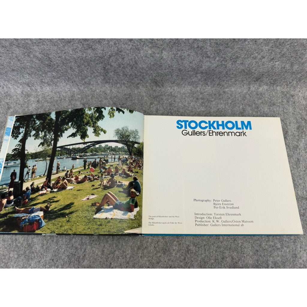 Stockholm Gullers/Ehrenmark Hardcover Photo Book Sweden Travel Architecture