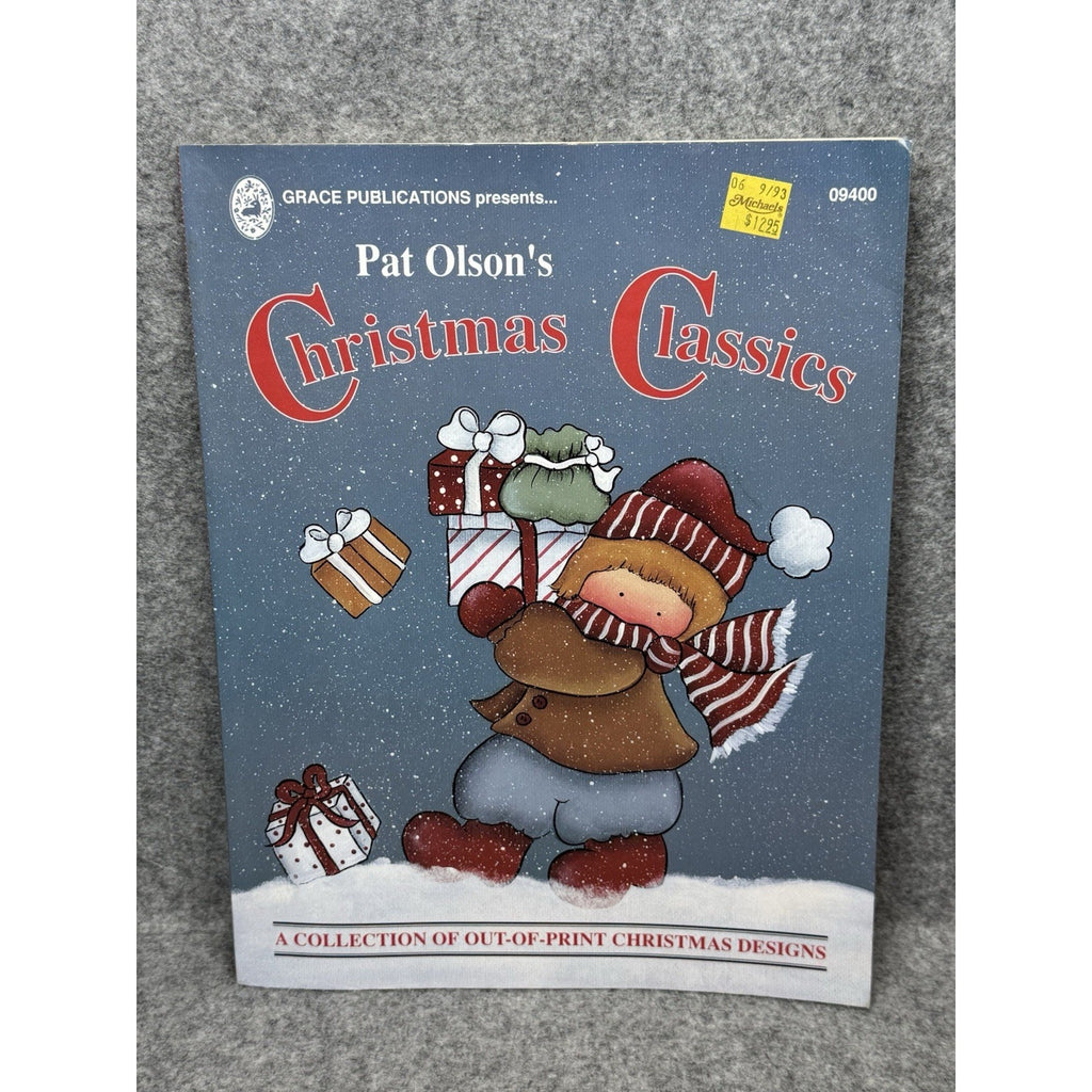 1992 Pat Olson’s Christmas Classics Tole Painting Patterns Holiday Craft Book