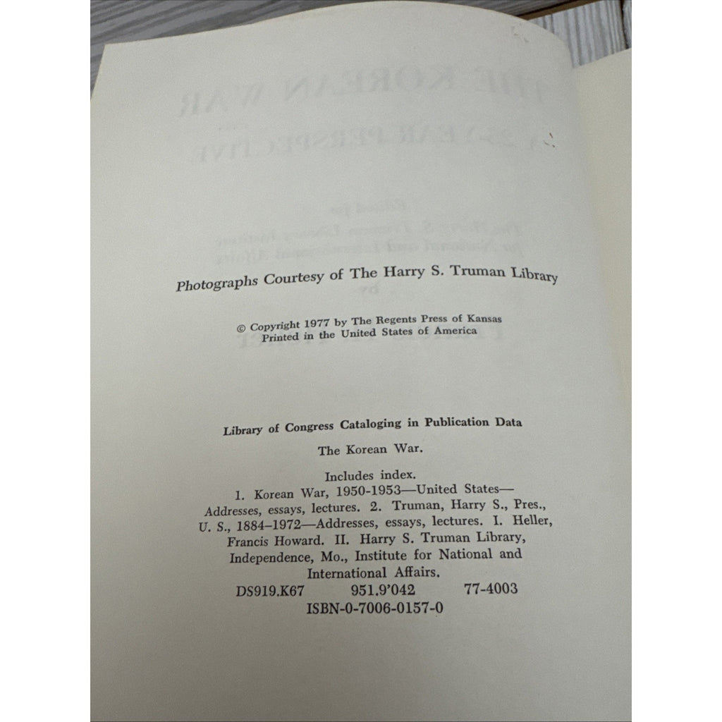 The Korean War: A 25-Year Perspective 1977 Heller & Fix