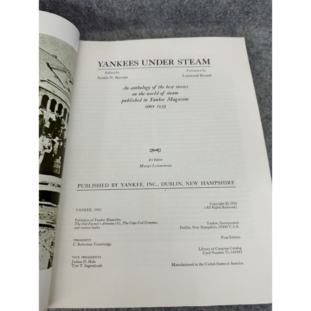 Yankees Under Steam 1970 1st Edition Austin N Stevens Steam Trains Ships PB