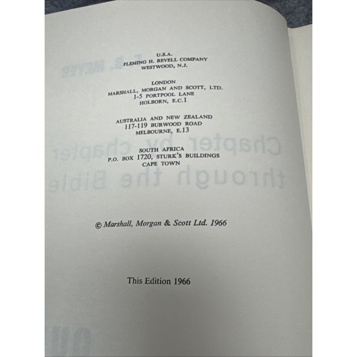 Our Daily Homily Chapter By Chapter Through the Bible - Meyer - 1966 HCDJ