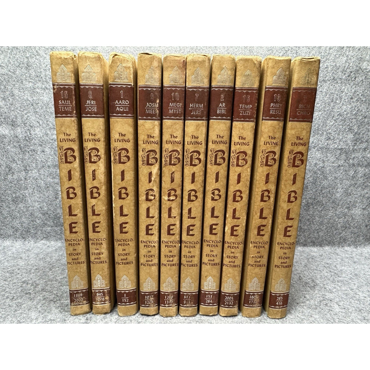 The Living Bible Encyclopedia Story & Pictures Art Treasure 10-Volume Set