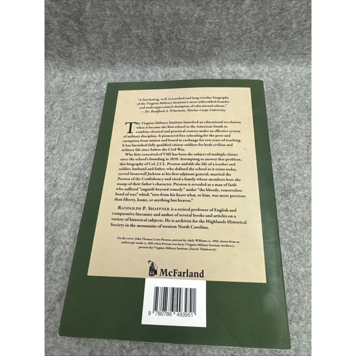 Father of Virginia Military Institute : A Biography of Colonel J. T. L. Preston,