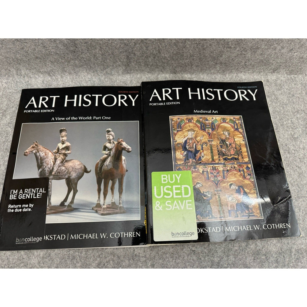 Art History Portable Edition 4th Ed Part 1 & Medieval Art 2 Book Lot