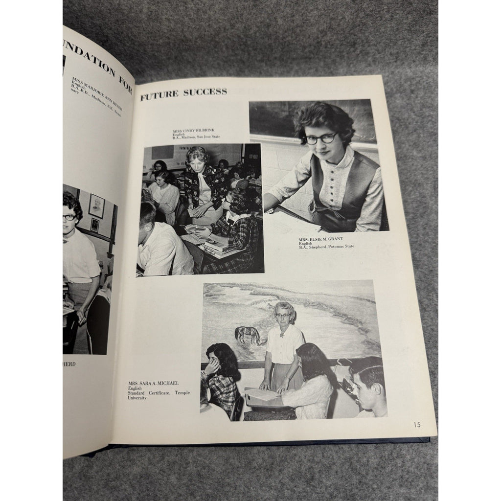 1966 Woodbine James Wood High School Winchester VA Yearbook Annual