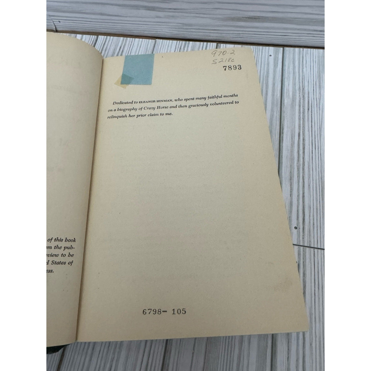 Crazy Horse Mari Sandoz 1942 1st Edition Knopf HC
