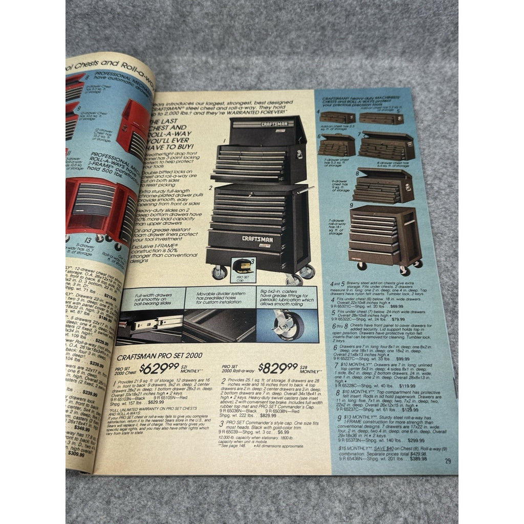 1988 Sears Craftsman Power & Hand Tools Catalog Vintage Specialog