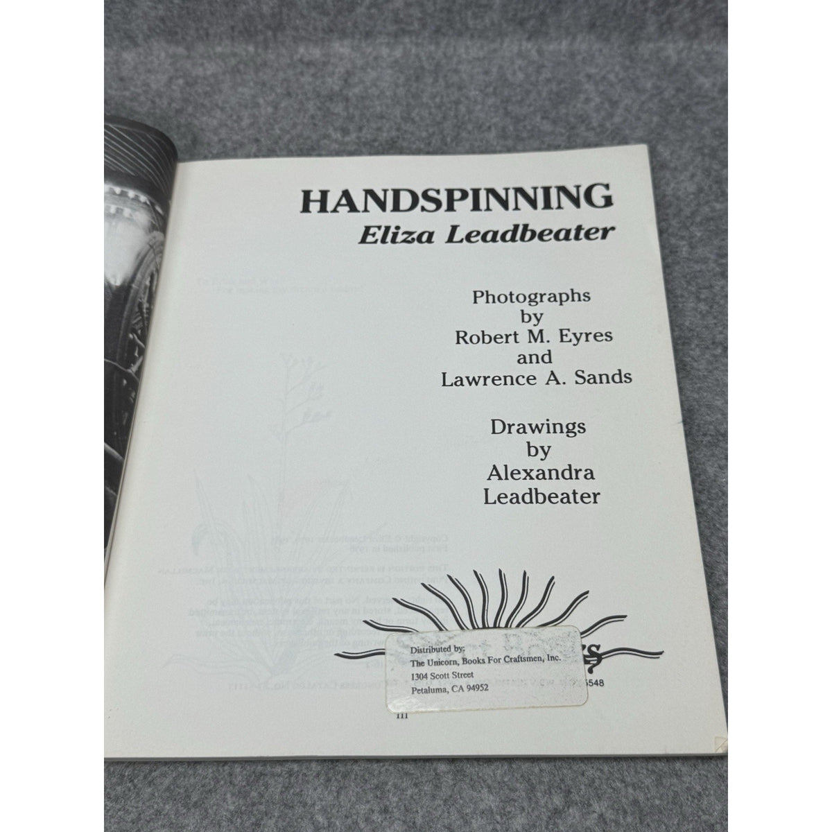Handspinning Eliza Leadbeater 1983 Wool Yarn Spinning Wheels Illustrated Guide