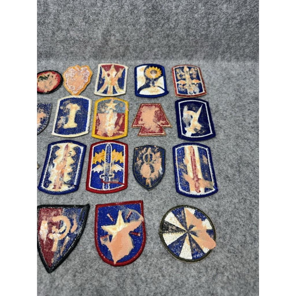 23 Vintage US Army Patches Lot Infantry Division Military Shoulder Insignia