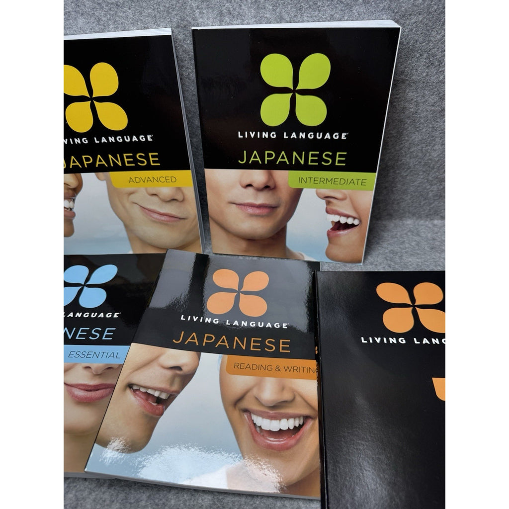 Living Language Japanese Complete Edition 4 Books 9 CDs Beginner Advanced