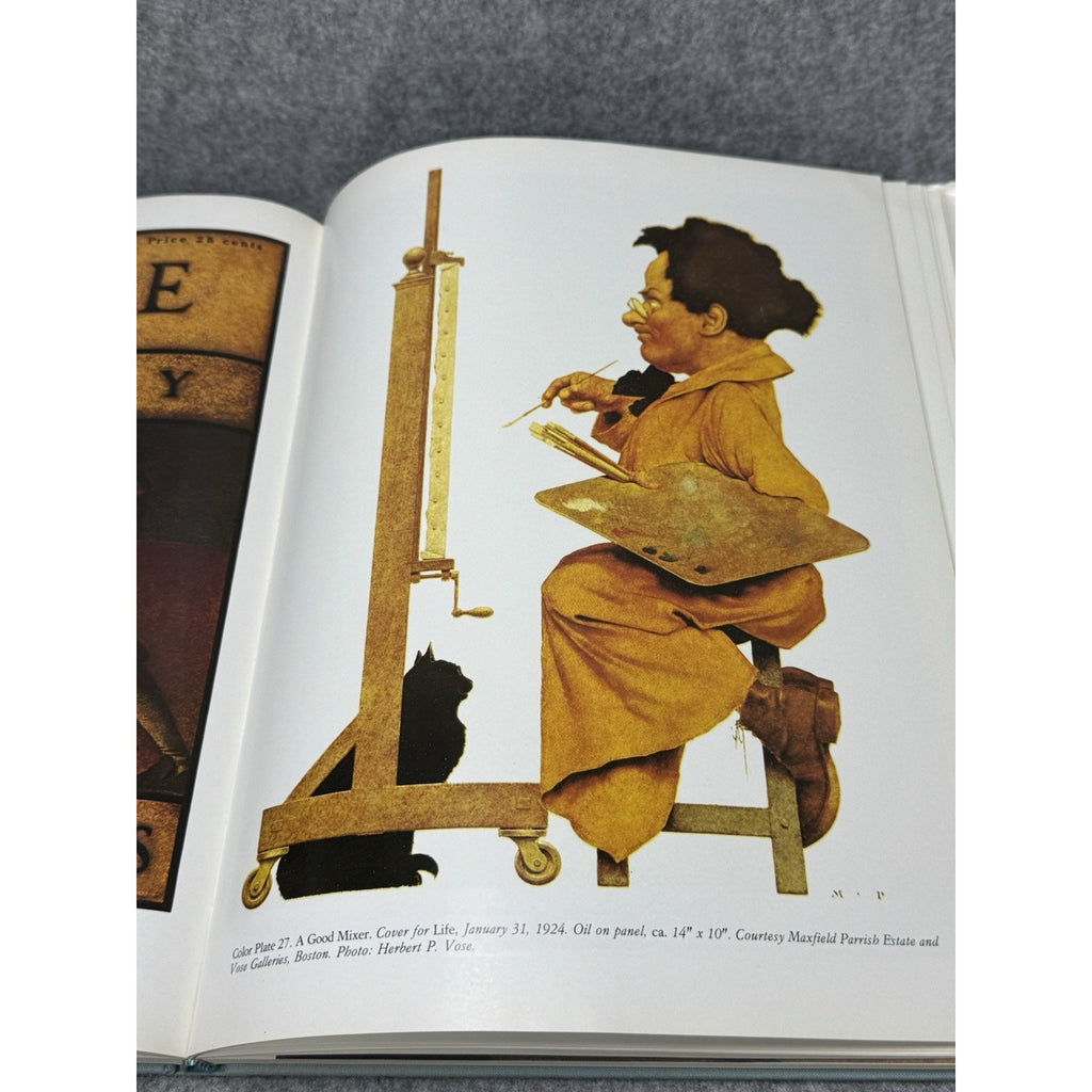 1975 Maxfield Parrish Coy Ludwig Illustrated Art Book Hardcover Dust Jacket