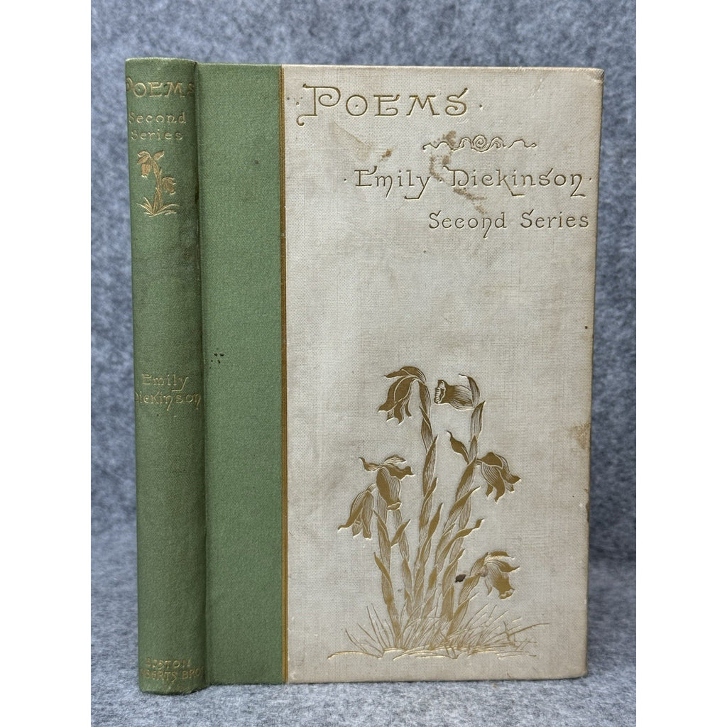 Rare 1891 Emily Dickinson Poems Second Series 1st Ed 1st Print All Edges Gilt