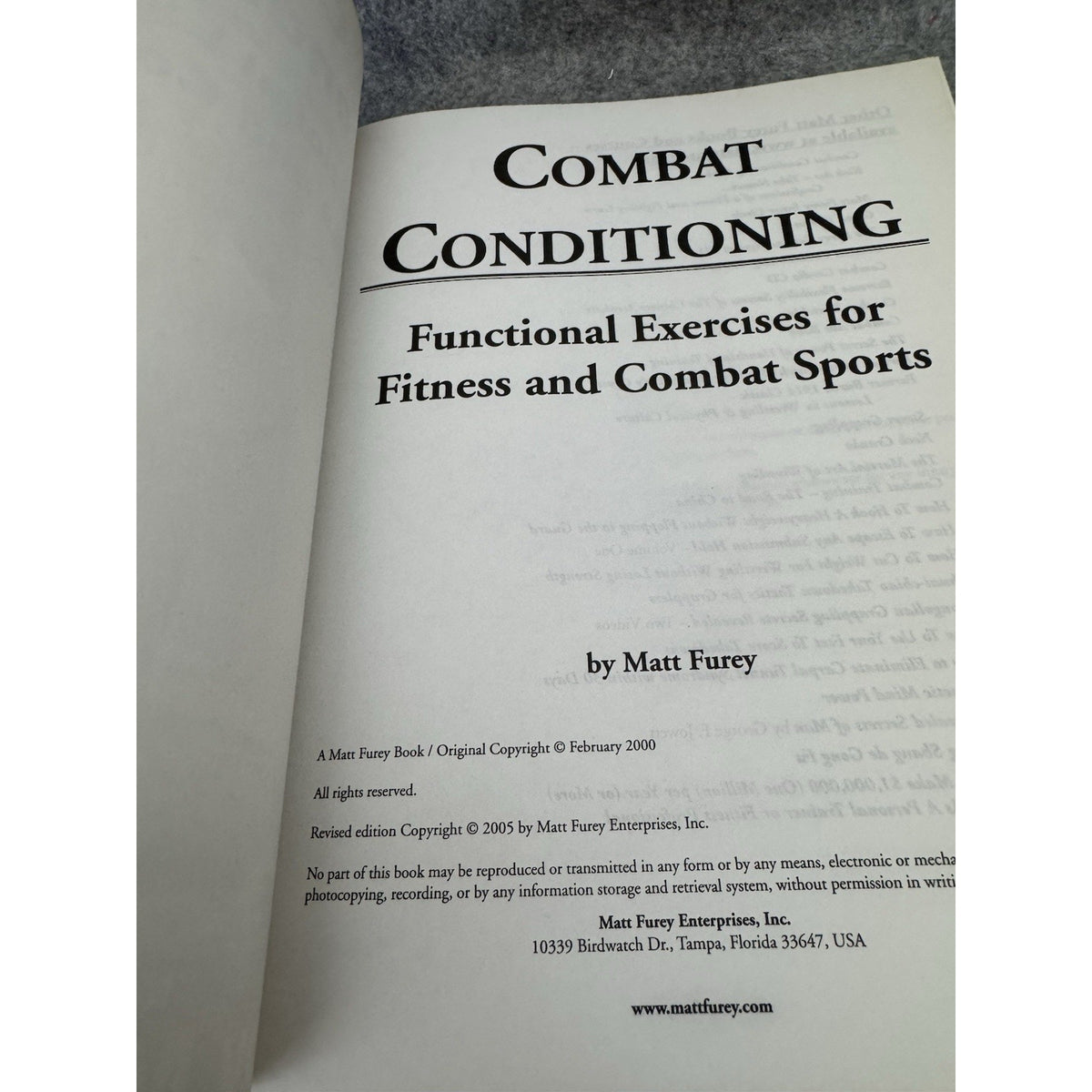 Matt Furey Combat Conditioning & Combat Abs 2 Book Lot Training Fitness