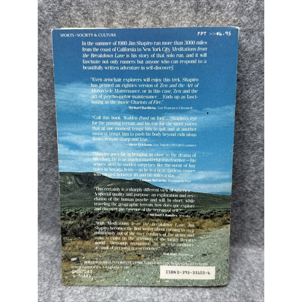Meditations from the Breakdown Lane: Running Across America, Shapiro, 1983