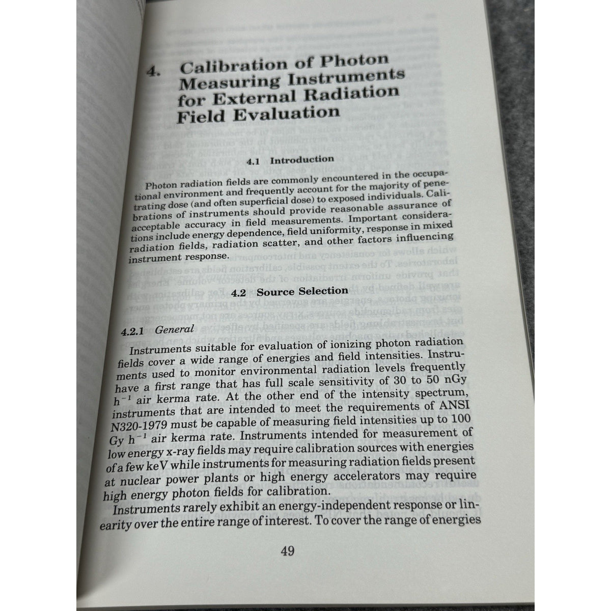 NCRP Report 112 Calibration Survey Instruments Radiation Protection 1991-