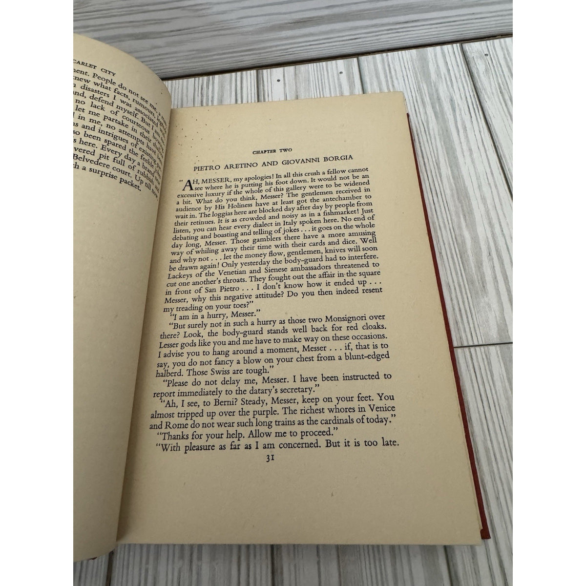 The Scarlet City Hella S Haasse 1954 HC McGraw-Hill London Borgia Novel