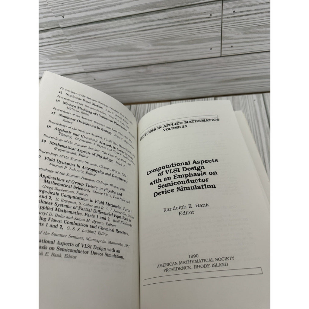 Lectures in Applied Mathematics Vol 25 VLSI Design AMS 1990 HC