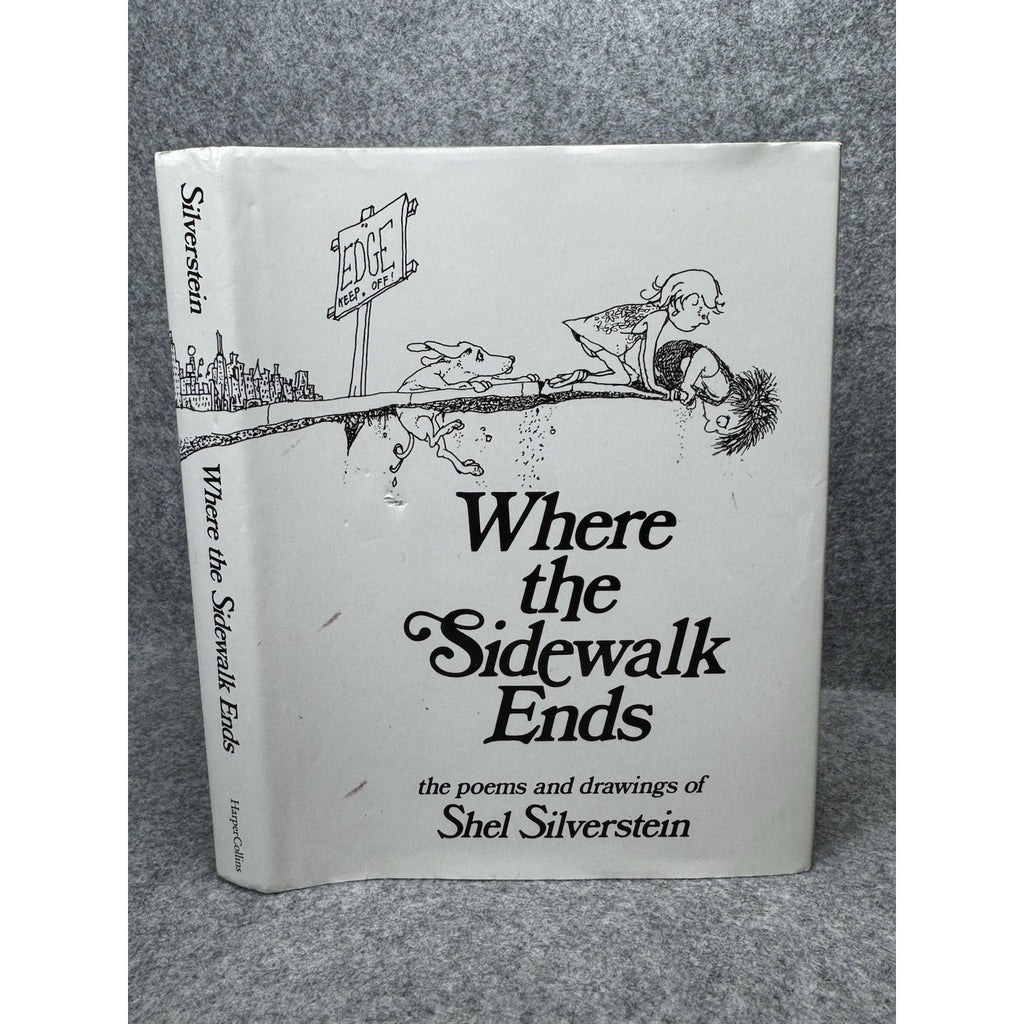 Where the Sidewalk Ends Shel Silverstein Hardcover Dust Jacket 1974 Copyright