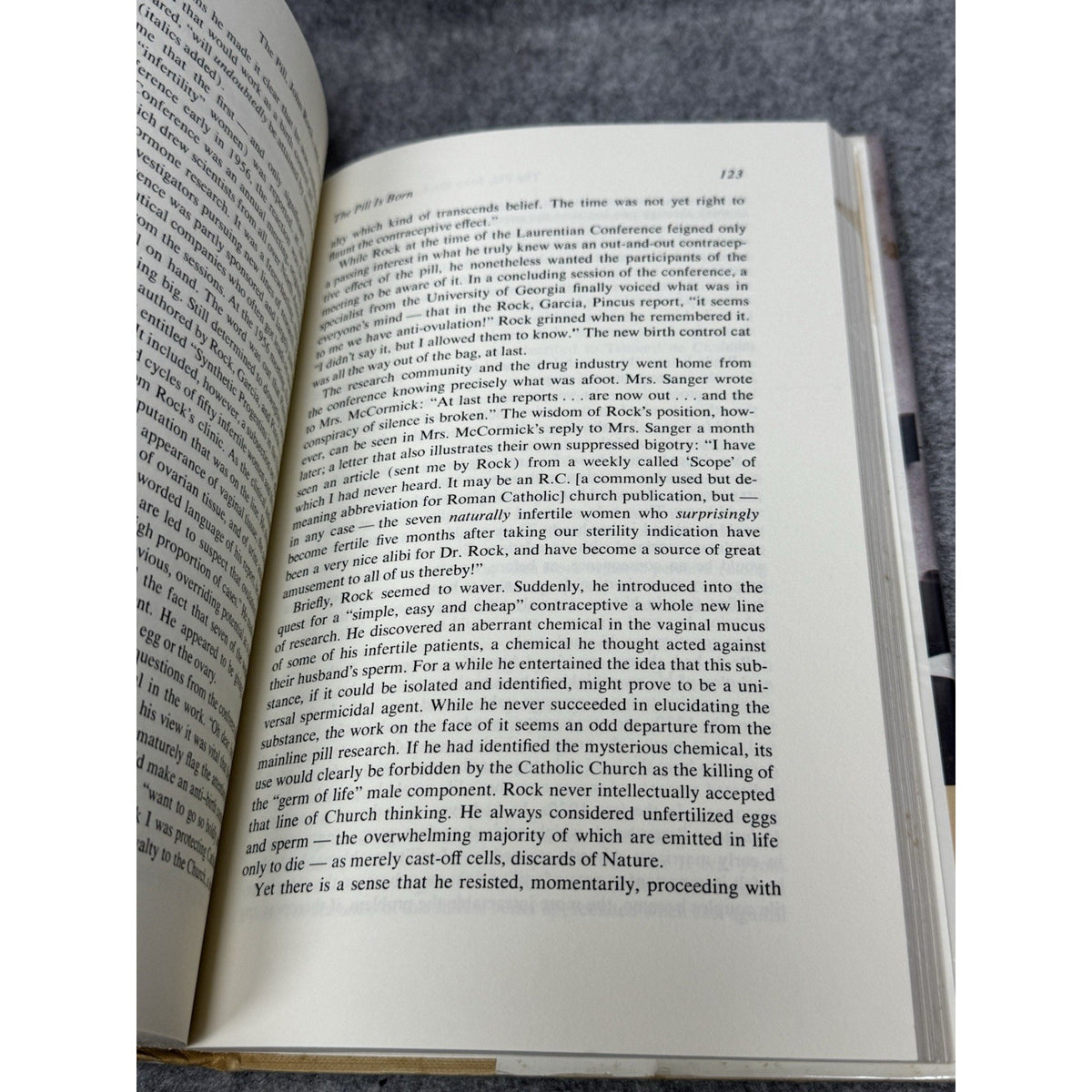 The Pill John Rock & Church Loretta McLaughlin 1st Ed Birth Control History