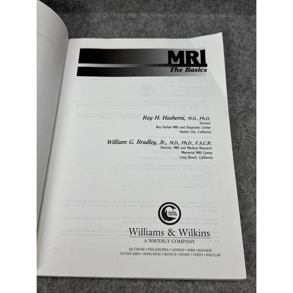 MRI : The Basics Paperback Ray H., Bradley, William G., Jr. Hashe