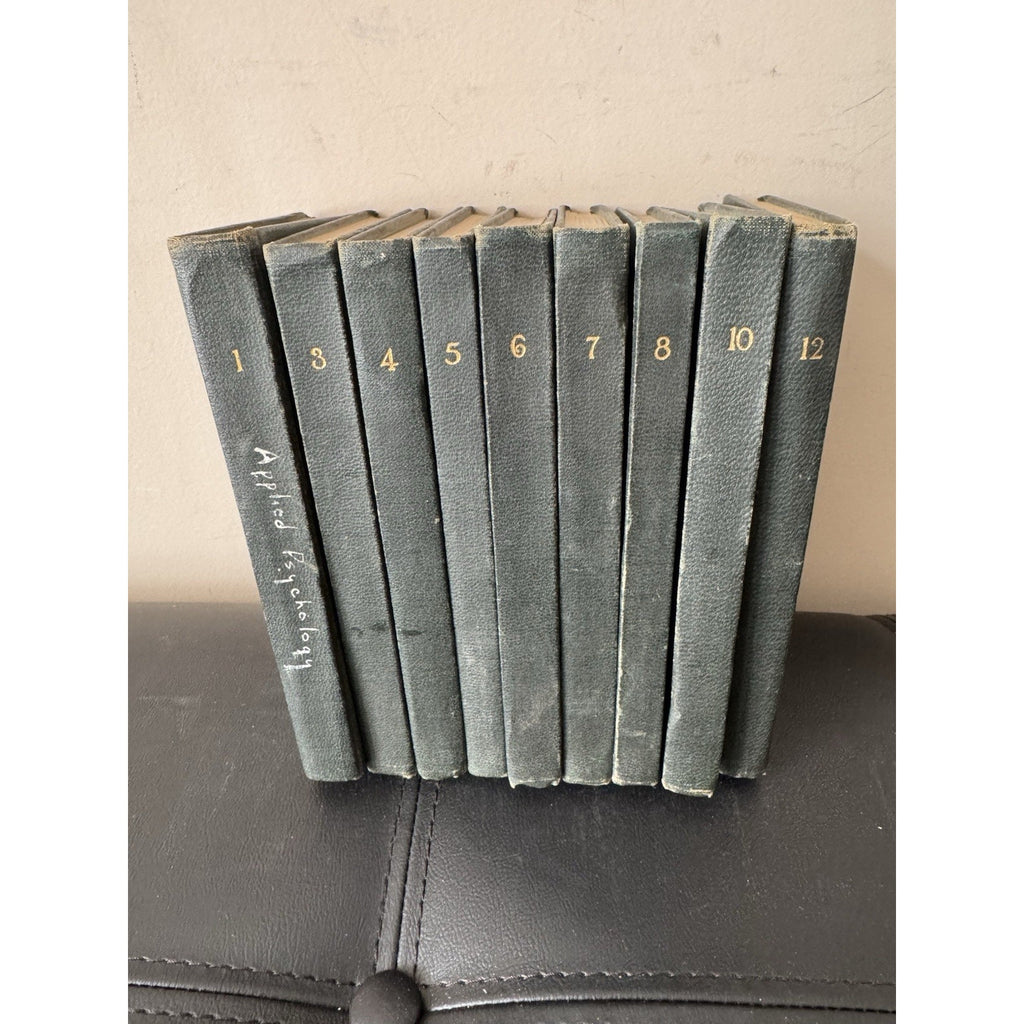 Vintage Applied Psychology 9 Vol Set Warren Hilton HC 1927 Partial