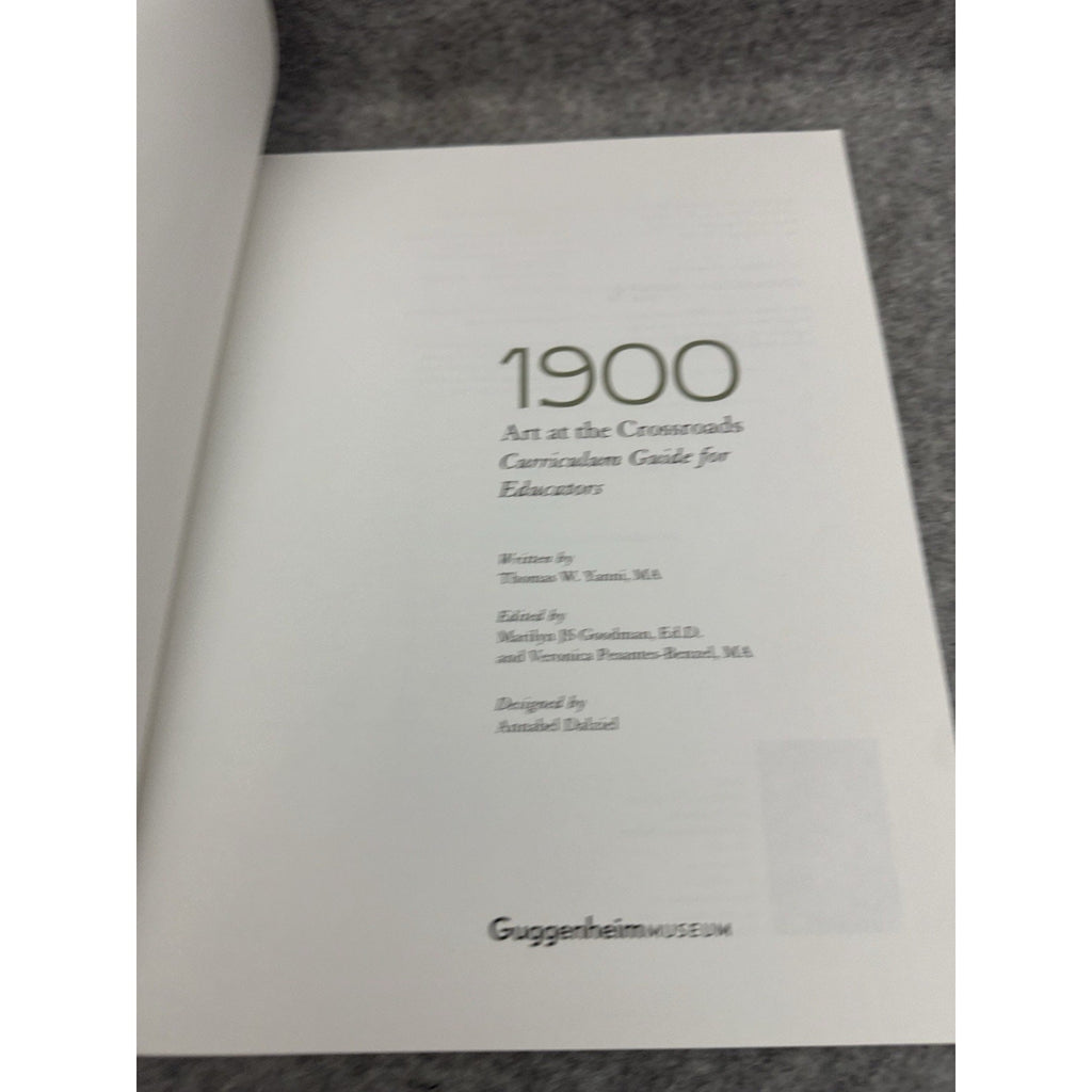 1900 Art at the Crossroads Curriculum Guide Educators Guggenheim Museum 2000