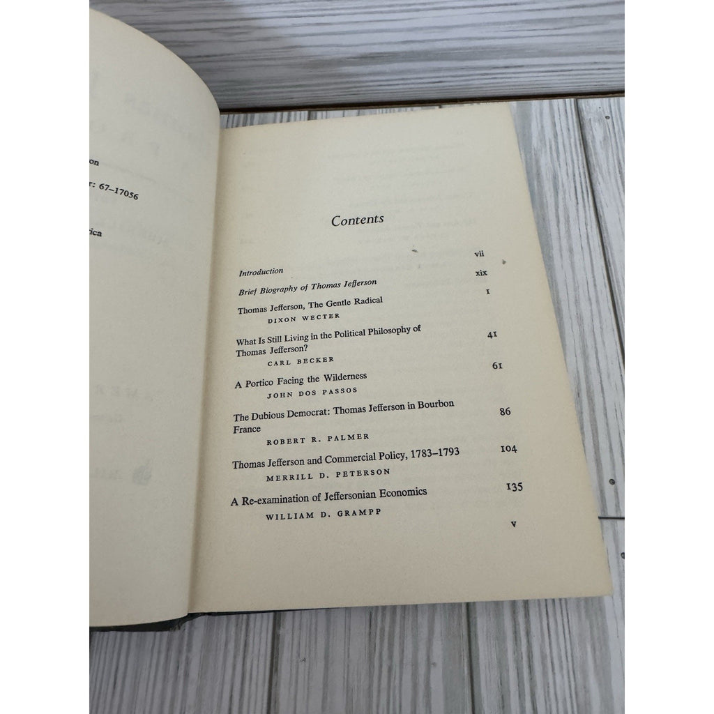 Thomas Jefferson A Profile 1967 1st Ed HC Merrill Peterson