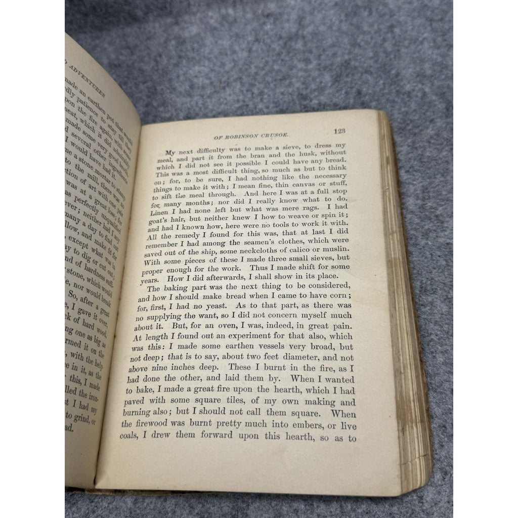 1889 Robinson Crusoe Daniel Defoe W H Lambert Classics for Children Antique