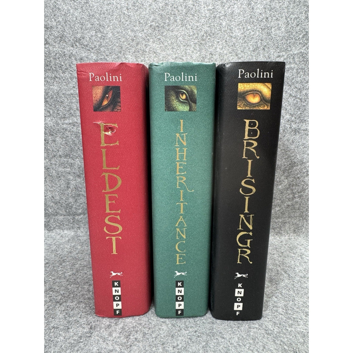 Christopher Paolini Inheritance 3 Book HC Lot Eldest Brisingr First Editions