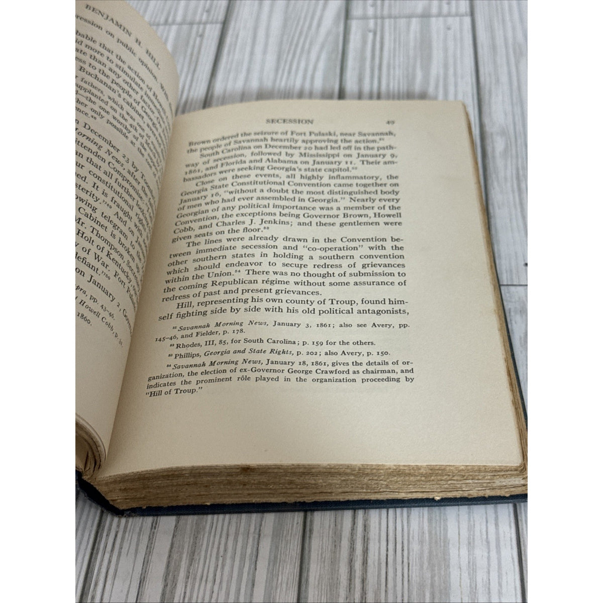 Benjamin H. Hill, Secession and Reconstruction 1928