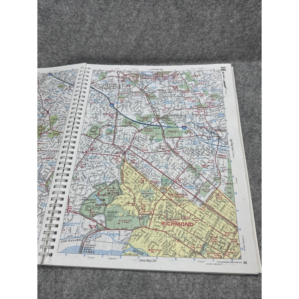 Richmond, VA Greater Atlas by the Map People Staff ADC (2004, Other)