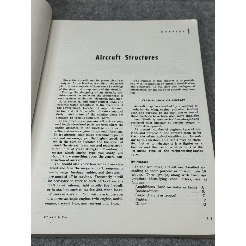 Aircraft Engineering for Pilots Air Force Flight Training ATC 51-6 1980