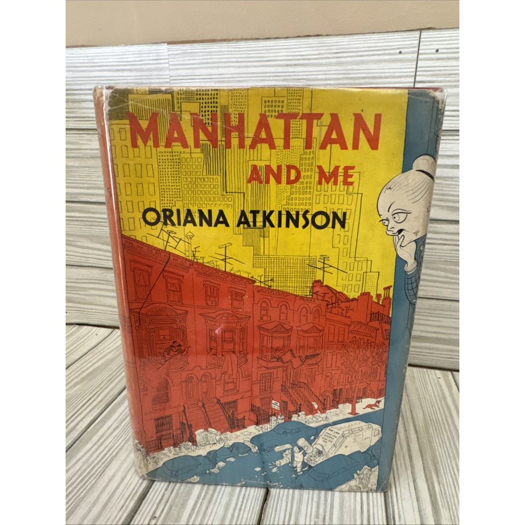 Manhattan and Me - Oriana Atkinson drawings by Hirschfeld 1954 1st Edition HC DJ