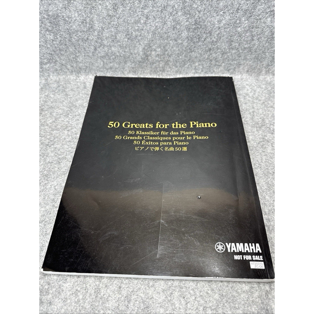 50 Greats for the Piano Yamaha Sheet Music Paperback Book