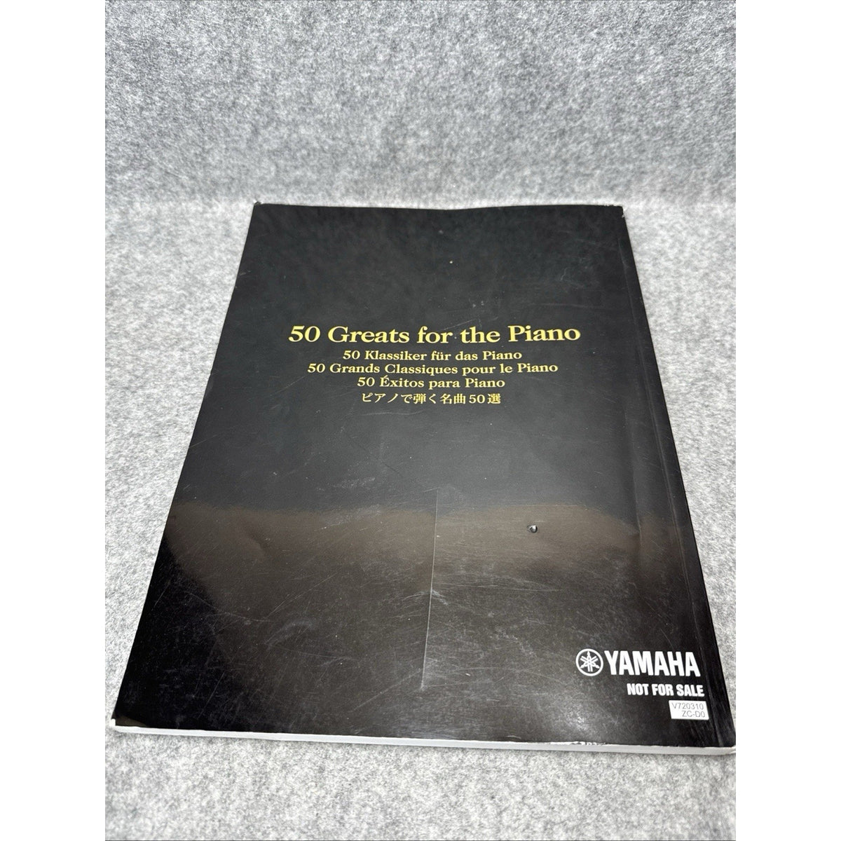 50 Greats for the Piano Yamaha Sheet Music Paperback Book