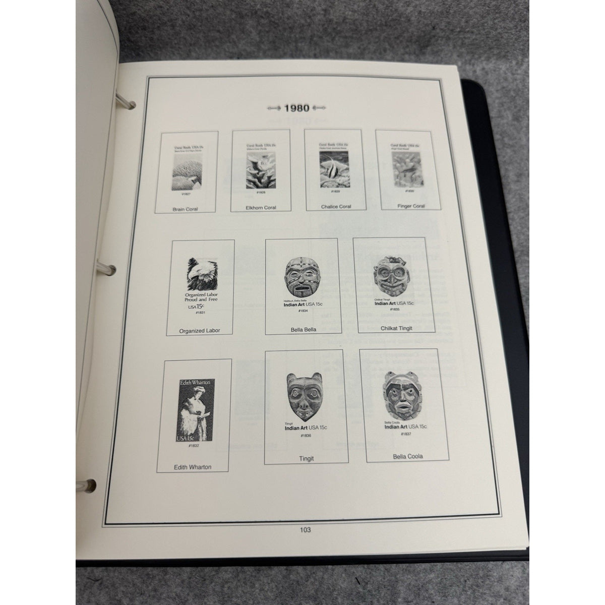 Mystic Historic Postage Stamps of the United States Album Binder Empty 2018