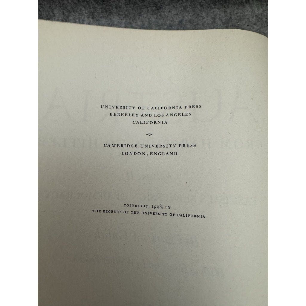 Austria From Habsburg to Hitler Vol II Charles A Gulick 1948 HC