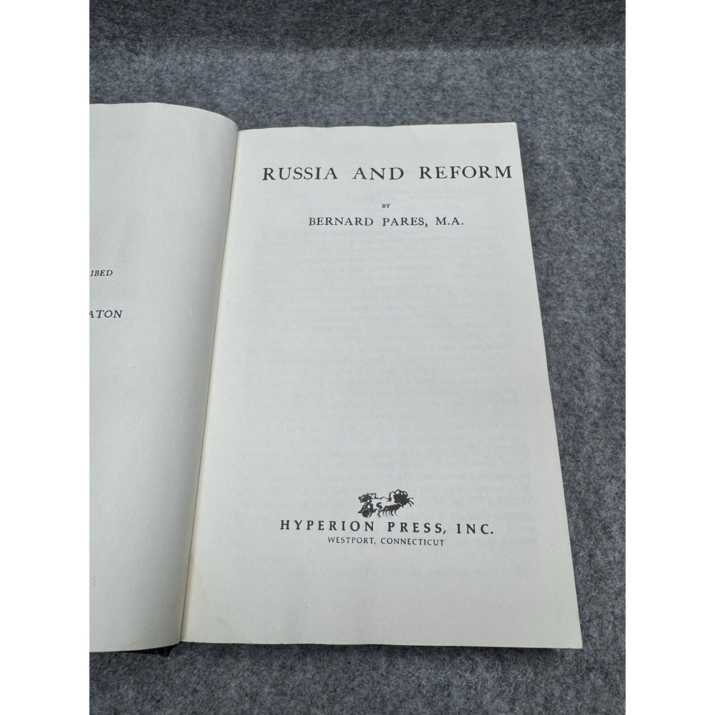 1973 Russia and Reform Bernard Pares First Hyperion Reprint Imperial History