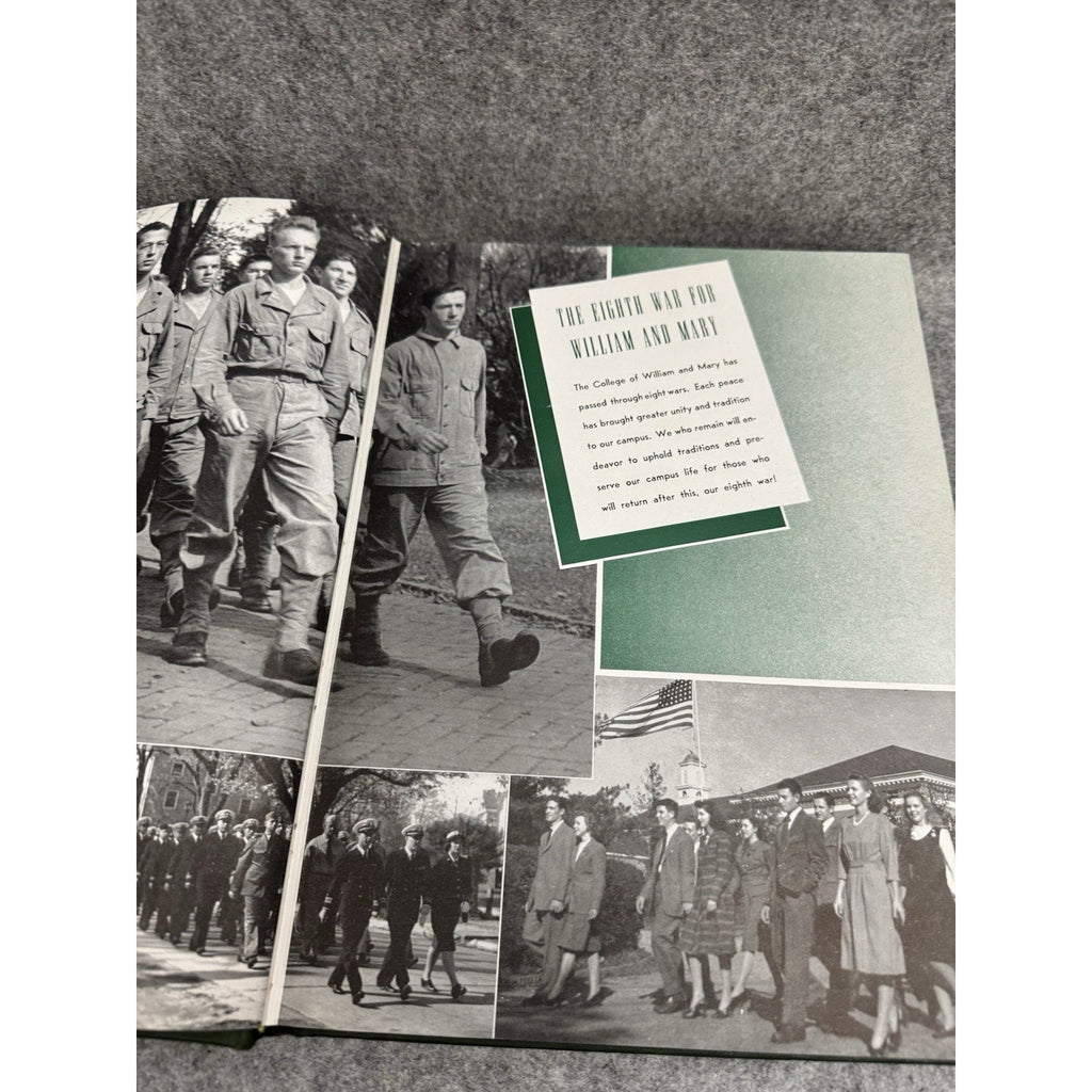 1944 Colonial Echo William & Mary Yearbook Williamsburg VA WWII Era HC
